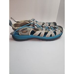 KEEN Whisper Sandal Womens Size 9 Gray Waterproof Web Strap Hiking Shoes